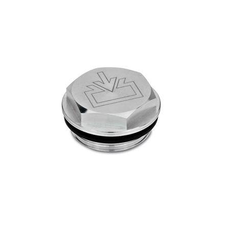 VERSCHLUSSSCHRAUBE MIT EINFÜLLSYMBOL