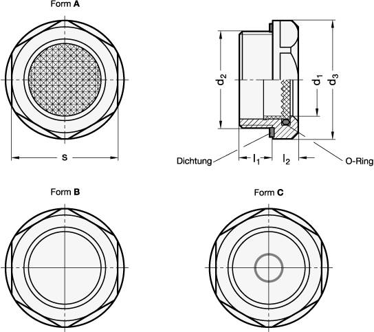 ÖLSCHAUGLAS AUS ALUMINIUM, MIT PRISM. REFLEKTOR