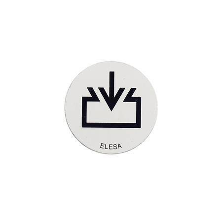 ALU-PLÄTTCHEN MIT EINFÜLLSYMBOL