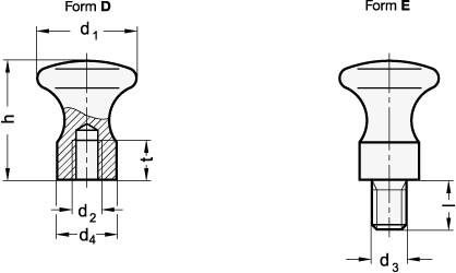 FLACHER KNOPF, EDELSTAHL