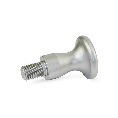 FLACHER KNOPF, EDELSTAHL