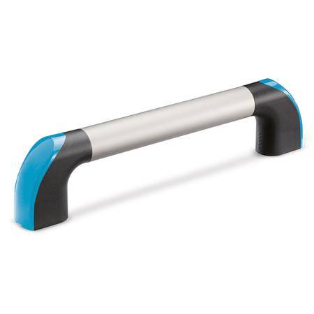 BÜGELGRIFF, GRIFFROHR ELOX., ABDECKKAPPEN BLAU
