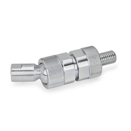 Kugelgelenk M6, KI - Kugel mit Innengewinde, Montageseite mi