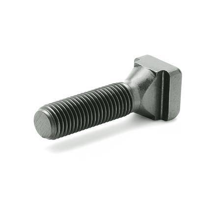 Schrauben für T-Nuten 6 mm, M6 x 40, 8.8 Stahl brüniert