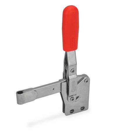 EDELSTAHL-VERTIKAL-SPANNER MIT SENKR. FUß