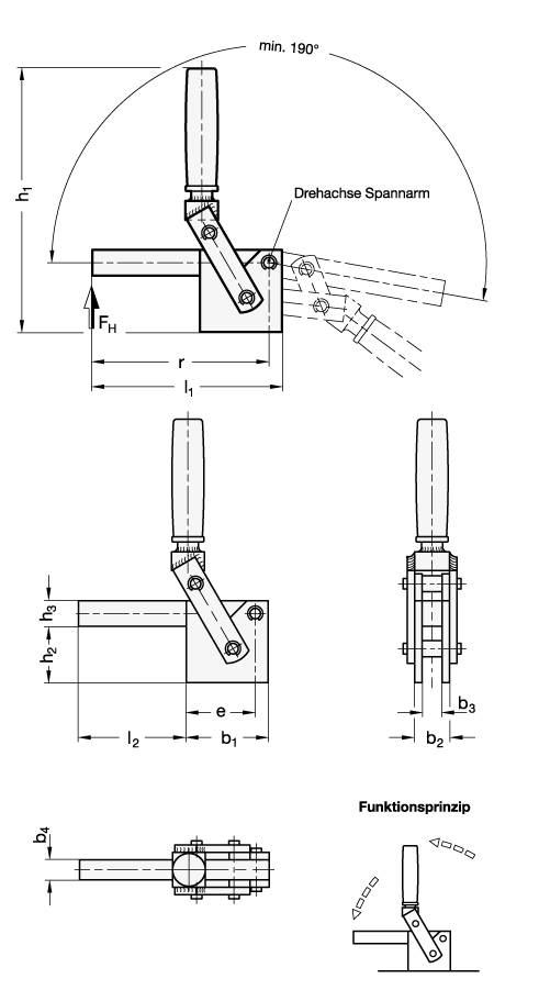 VERTIKAL-SPANNER (SCHWERE AUSFÜHRUNG)