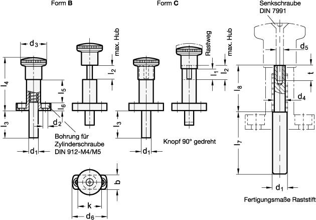 RASTBOLZEN, UNMONTIERT
