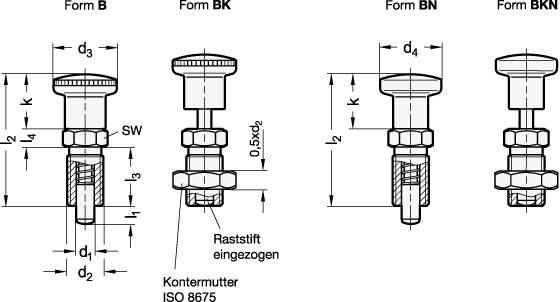 EDELSTAHL-RASTBOLZEN A4