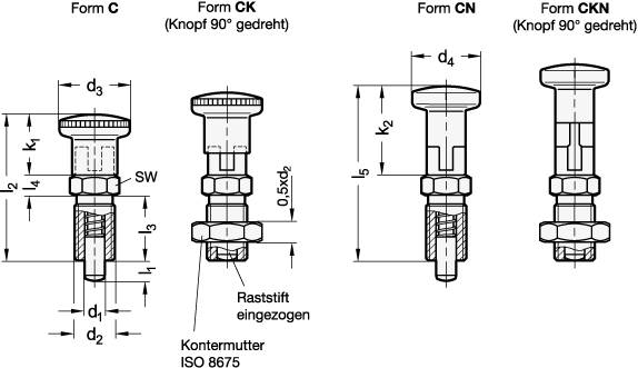 EDELSTAHL-RASTBOLZEN A4
