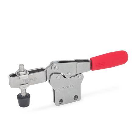 EDELSTAHL-HORIZONTAL-SPANNER MIT ANDRÜCKSCHRAUBE
