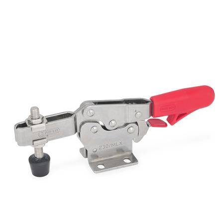 EDELSTAHL-HORIZONTAL-SPANNER MIT ANDRÜCKSCHRAUBE