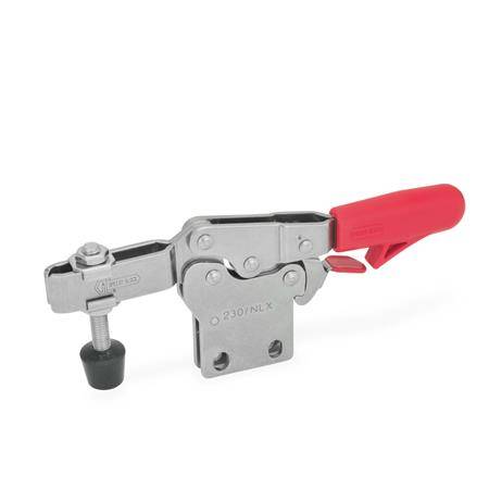EDELSTAHL-HORIZONTAL-SPANNER MIT ANDRÜCKSCHRAUBE