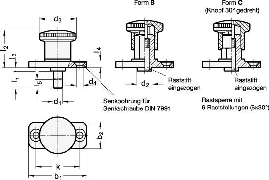 MINIRASTER MIT FLANSCH