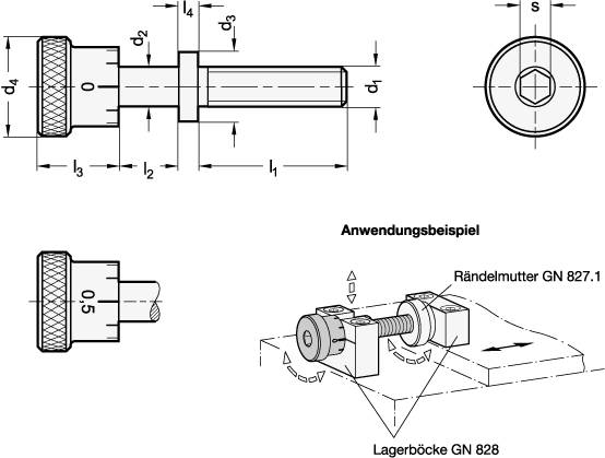 STELLSCHRAUBE MIT GRAVUR