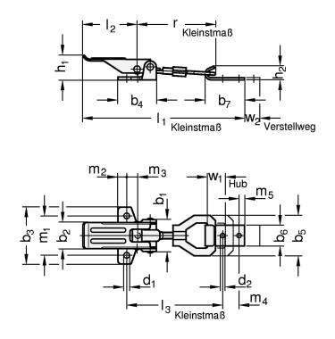 Spannverschluss Größe 110, Stahl