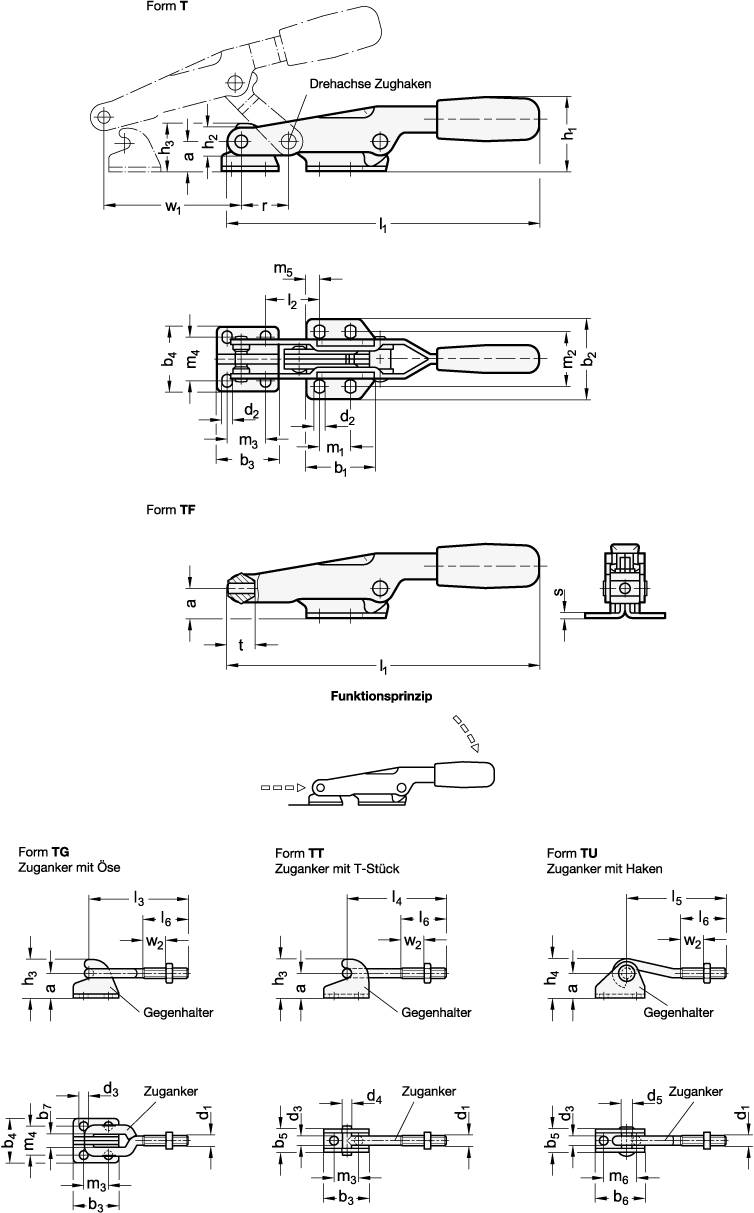 VERSCHLUSS-SPANNER MIT ZUGANKER UND GEGENHALTER