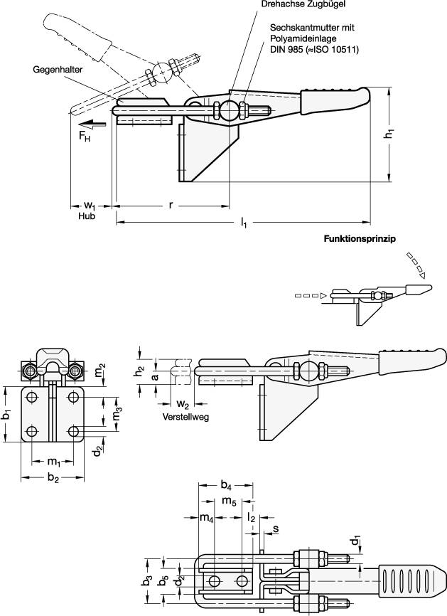 VERSCHLUSS-SPANNER OHNE ZUGBÜGEL