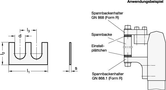 EINSTELLPLÄTTCHEN (SATZ À 5 STÜCK)