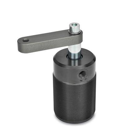 SCHWENKSPANNER, PNEUMATISCH, MIT GEWINDEBOHRUNG