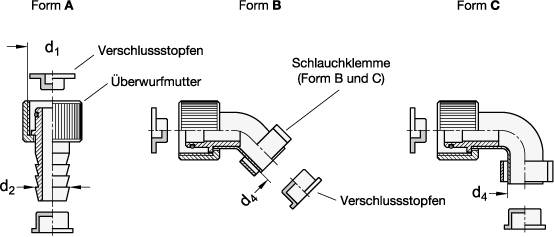 ANSCHLUSS-STÜCK FÜR ÖLABLASSVENTIL GN 880, 90°