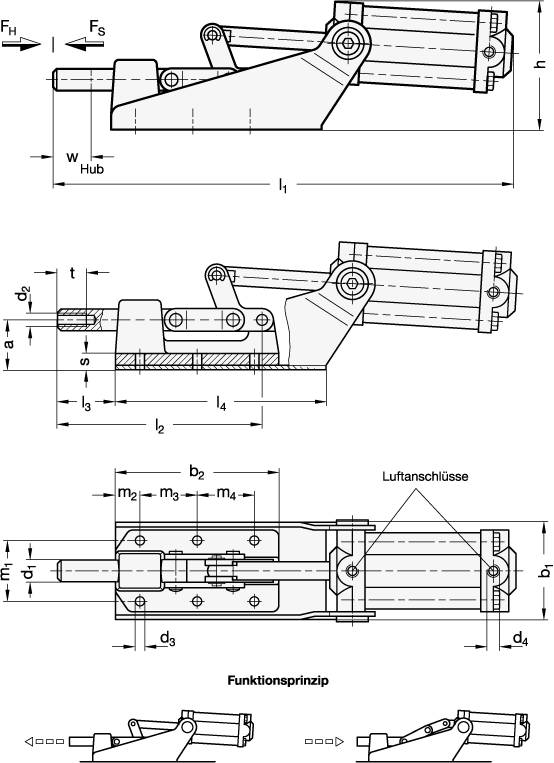 SCHNELLSPANNER, PNEUMATISCH, MIT MAGNETKOLBEN