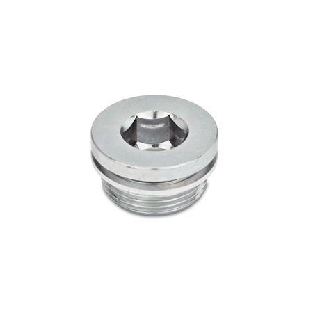 VERSCHLUSSSCHRAUBE, STAHL MIT ALUMINIUM-DICHTRING