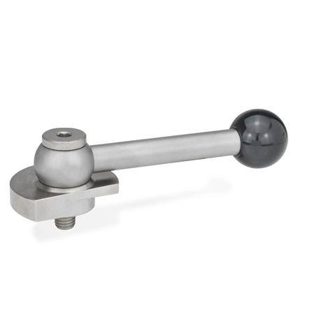 EDELSTAHL-SPANNRIEGEL MIT KUGELGRIFF