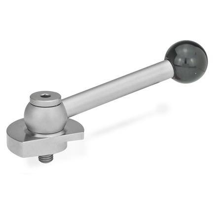 EDELSTAHL-SPANNRIEGEL MIT KUGELGRIFF