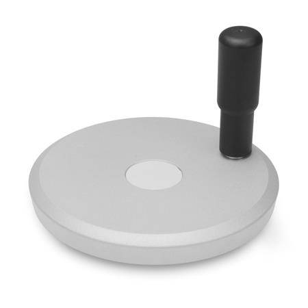 SCHEIBENHAND MIT GRIFF, SILBER-STRUKTUR BESCH.