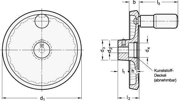 SCHEIBENHANDRAD FÜR LINEAREINHEIT Ø40