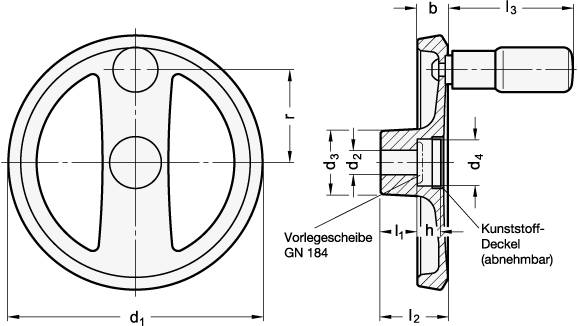 SPEICHENHANDRAD, SILBER MATT KU-BESCHICHTET