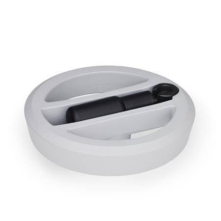 UMLEGGRIFF-SPEICHENRAD, SILBER MATT KU-BESCHICHT.