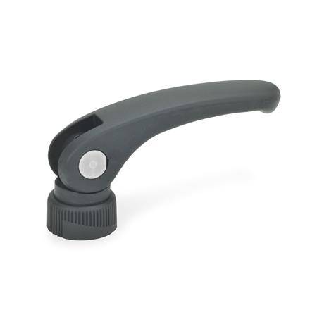 KUNSTSTOFF-EXZENTERSPANNER, ACHSE EDELSTAHL