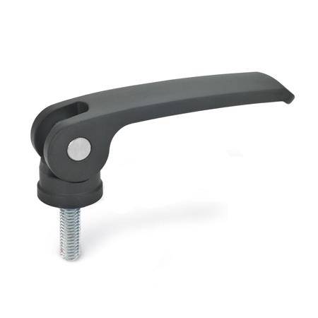 Exzenterspanner 63, M6 x 20, Form B, Kunstoff-Auflagescheibe