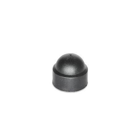 Abdeckkappen sw=24, Thermoplast, SW - schwarz, RAL 9005, mat