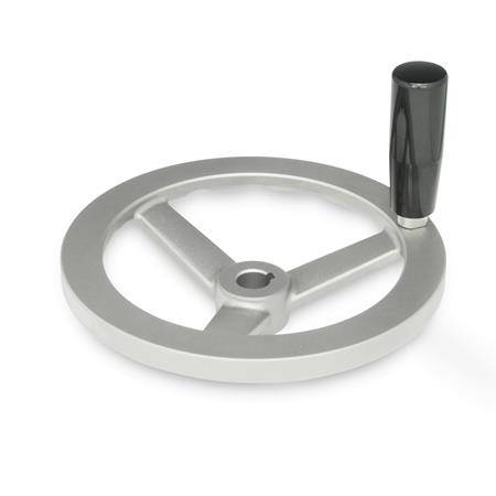 EDELSTAHL-HANDRAD MIT DREHB. ZYLINDERGRIFF