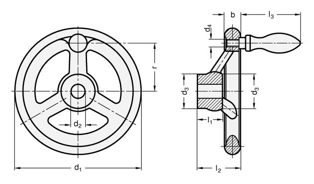 HANDRAD MIT STARKER NABE