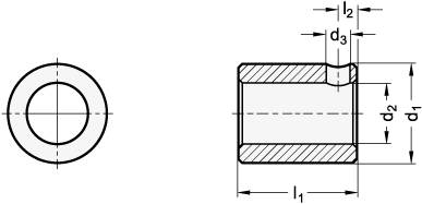 EDELSTAHL-REDUZIERBUCHSE FÜR STELLUNGSANZ. GN 953