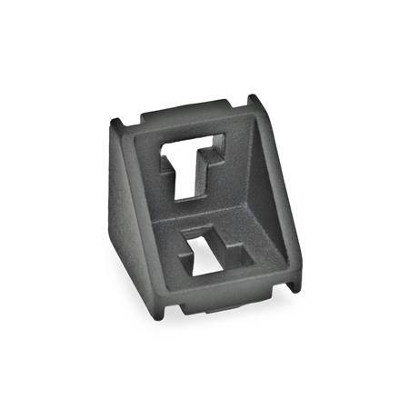 WINKEL, SCHWARZ KU-BESCHICHTET