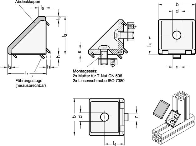 WINKEL, SILBER KU-BESCHICHTET
