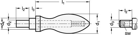 DREHBARER BALLENGRIFF