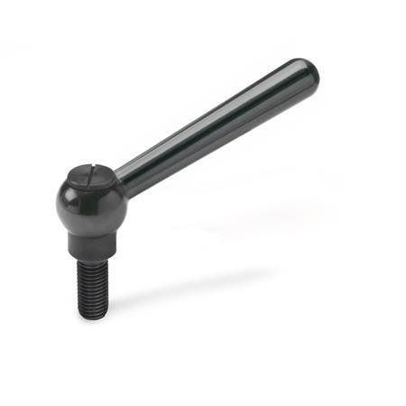Verstellbare Kegelgriffe mit Gewindestift, Stahl