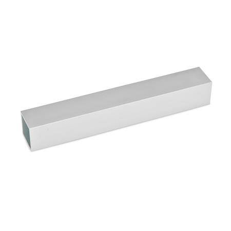 ALUMINIUM-VIERKANTROHR ELOXIERT
