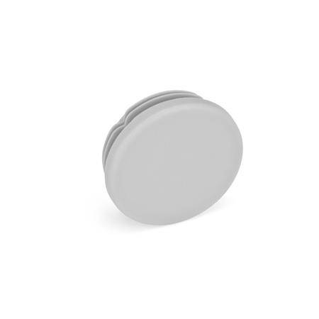 Endstopfen für Rundrohre Ø 60 mm, grau