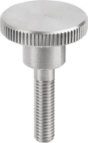 Rändelschraube hoch M8 x 30, Edelstahl