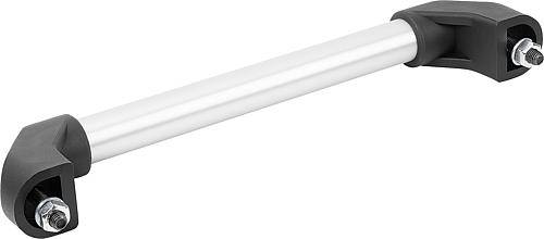 Rohrgriff, A=250, M10x45, Aluminium, geschliffen und eloxier