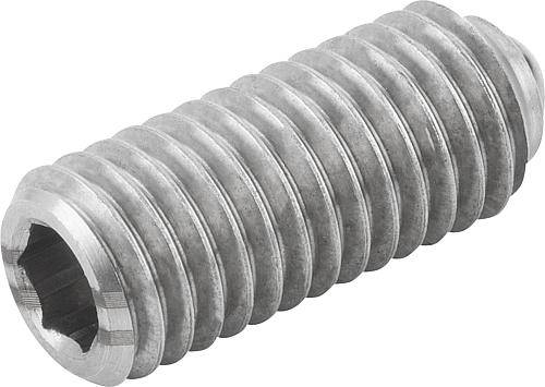 FEDERNDES DRUCKSTÜCK M6 x 15