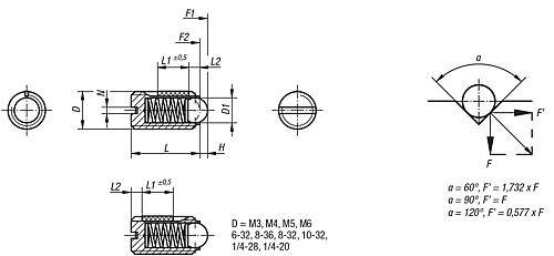 FEDERNDES DRUCKSTÜCK STANDARD