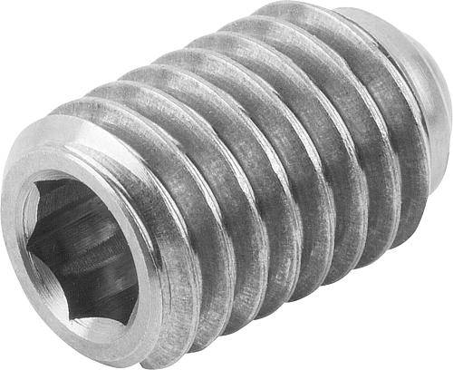 KUGELDRUCKSCHRAUBE OHNE KOPF, FORM:A M06, L=12,8,