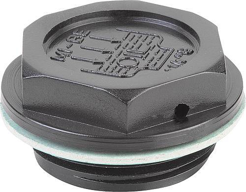 Verschlussschraube Ø 21 mm, M16x1,5, Form B, mit Einfüllsym